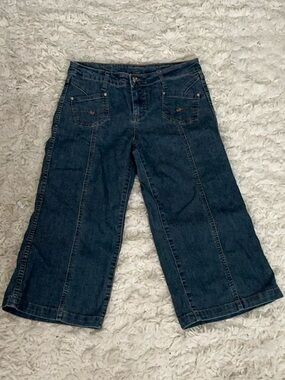 Y2K Dark Denim Capris
